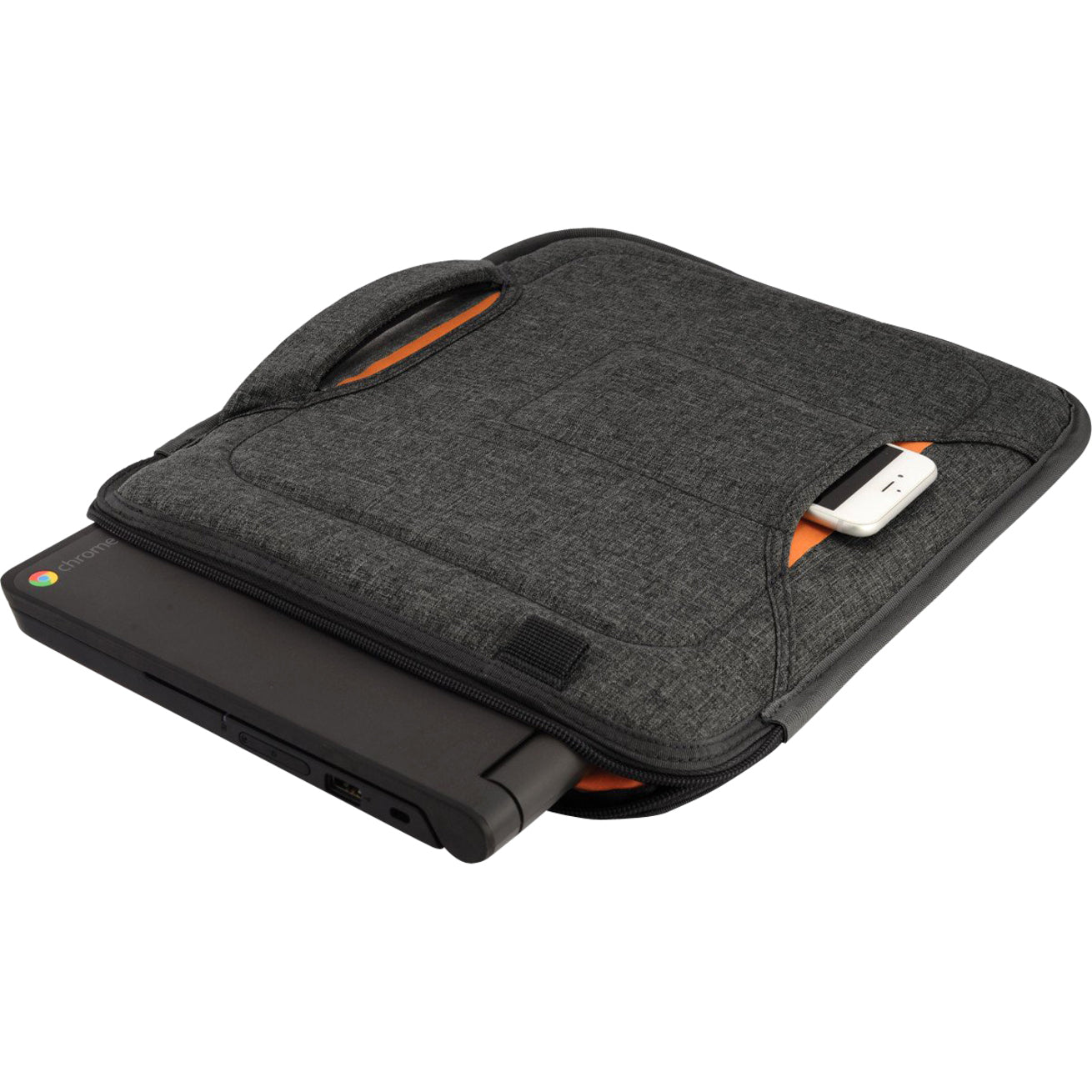 Higher Ground Flak Jacket Carrying Case (Sleeve) for 11" Apple Notebook Chromebook MacBook - Gray