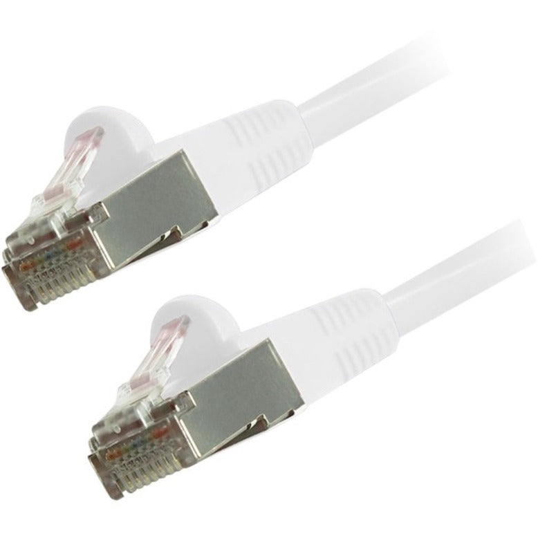 1FT CAT6 WHT SNAGLESS SHIELDED 
