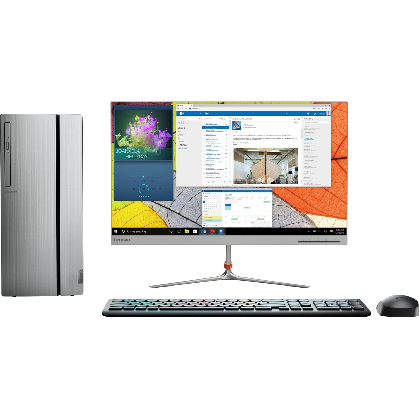 Lenovo IdeaCentre 720-18ICB 90HT004DUS Desktop Computer - Intel Core i5 8th Gen i5-8400 2.80 GHz - 8 GB RAM DDR4 SDRAM - 1 TB HDD - 128 GB SSD - Tower