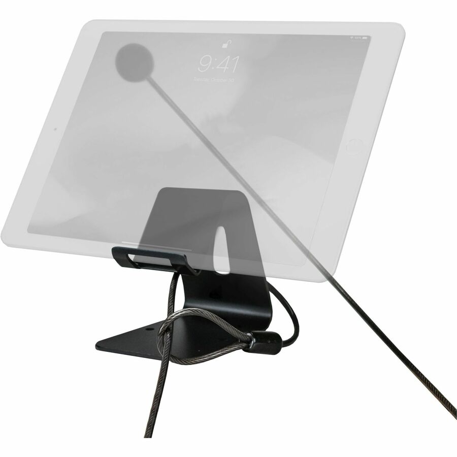 CTA Digital Tablet Desktop Security Kit with Display Stand and Theft-Deterrent Cable