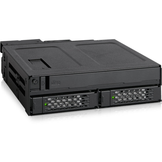 Icy Dock ToughArmor MB602SPO-B Drive Enclosure for 5.25" - Serial ATA/300 Host Interface Internal - Black