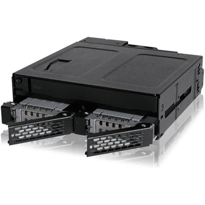 Icy Dock ToughArmor MB602SPO-B Drive Enclosure for 5.25" - Serial ATA/300 Host Interface Internal - Black