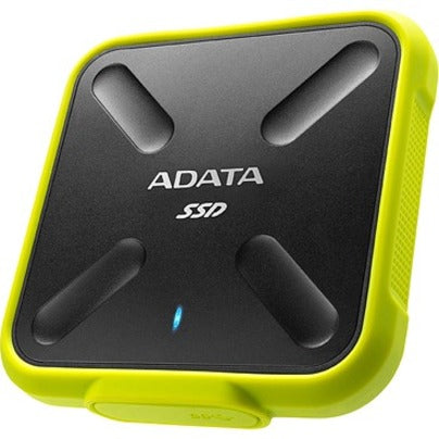 Adata SD700 256 GB Portable Solid State Drive - External - Black Yellow