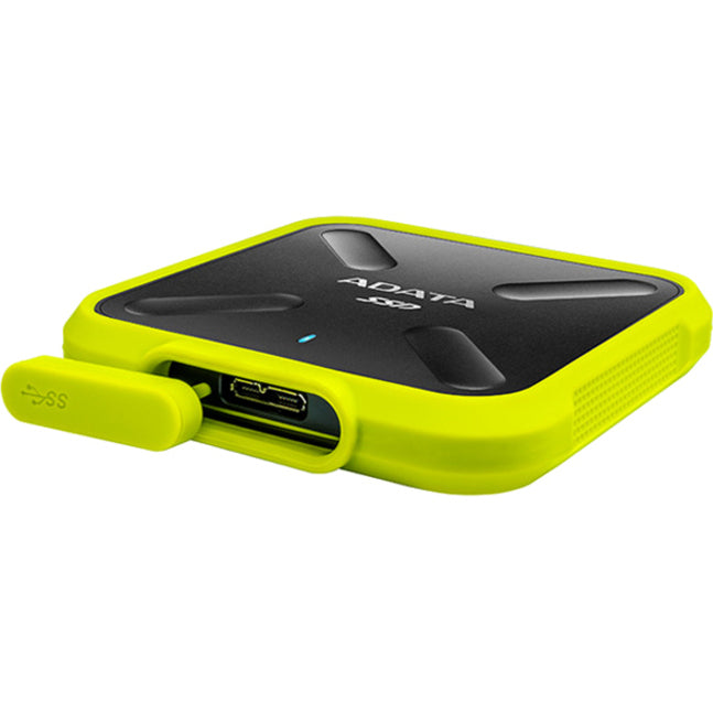 Adata SD700 256 GB Portable Solid State Drive - External - Black Yellow