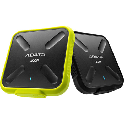 Adata SD700 256 GB Portable Solid State Drive - External - Black Yellow