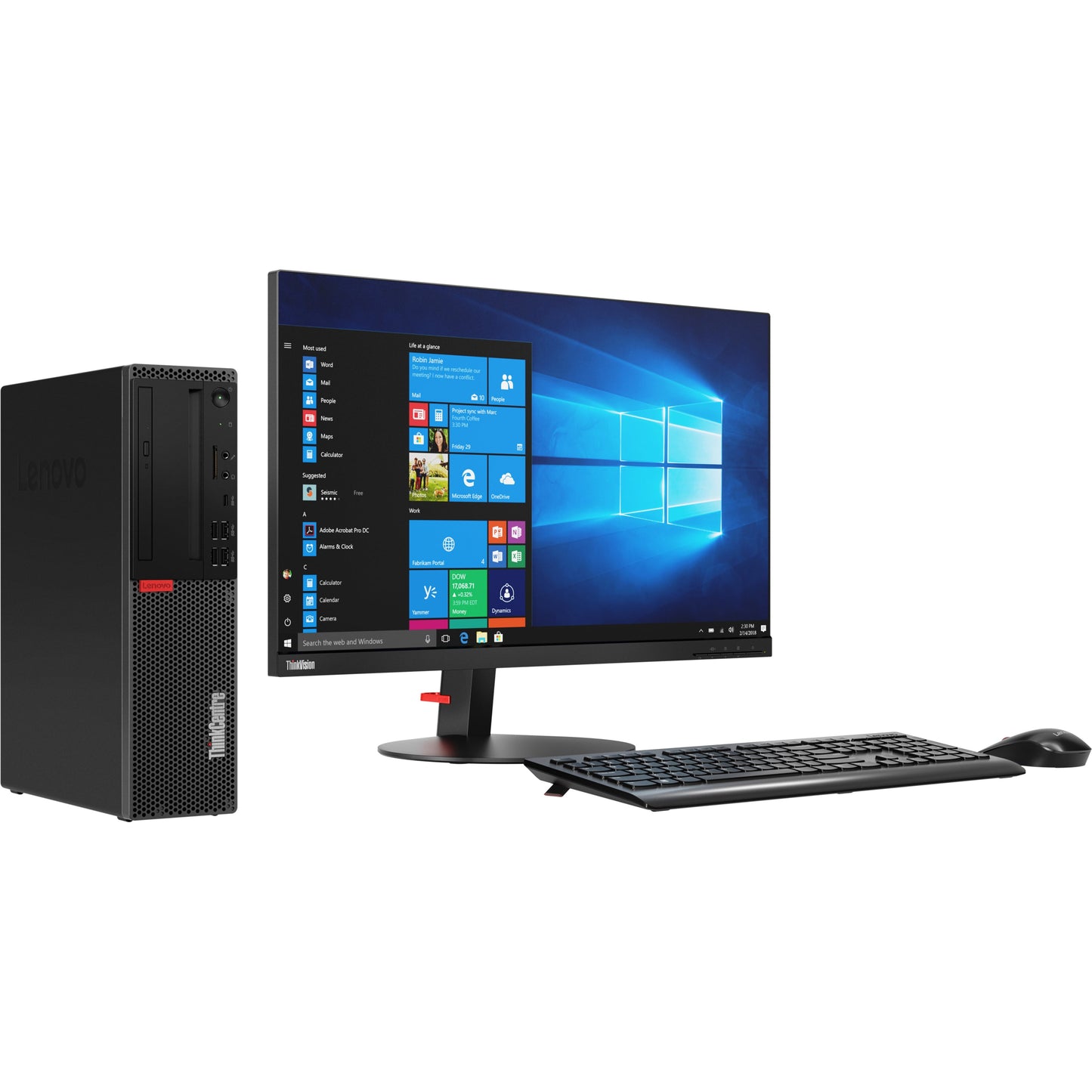 Lenovo ThinkCentre M920s 10SKS0M800 Desktop Computer - Intel Core i5 8th Gen i5-8600 3.10 GHz - 16 GB RAM DDR4 SDRAM - 256 GB SSD - Small Form Factor