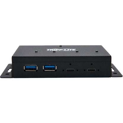 Tripp Lite Industrial-Grade 4-Port USB Hub USB 3.1 Gen 2 10 Gbps 2 USB-A & 2 USB-C Ports 15 kV ESD Immunity