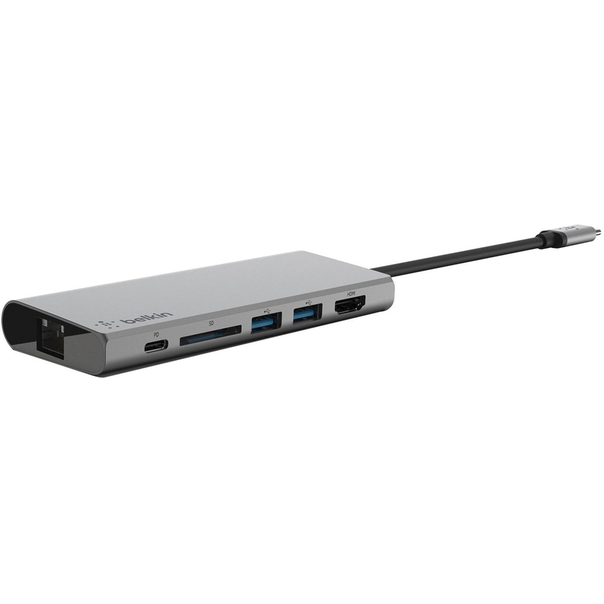 Belkin USB-C 6-in-1 Multiport Adapter Laptop Docking Station 4k HDMI 60W PD