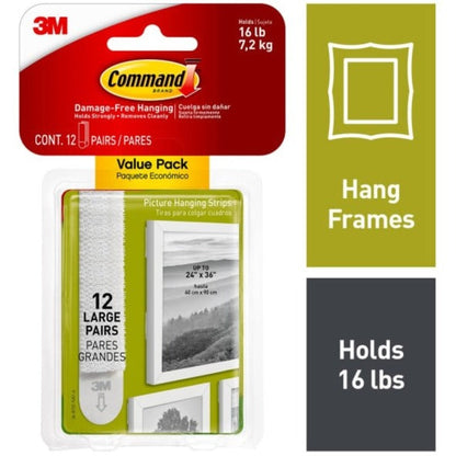 Command Large Picture Hanging Strips 17206-12ES