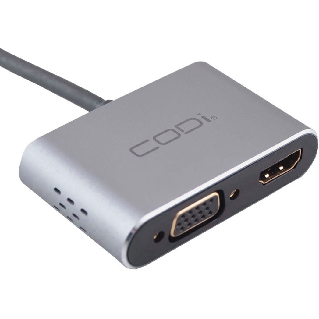 Codi 4-In-1 USB-C Display Adapter (HDMI VGA USB-C PD USB-A 3.0)