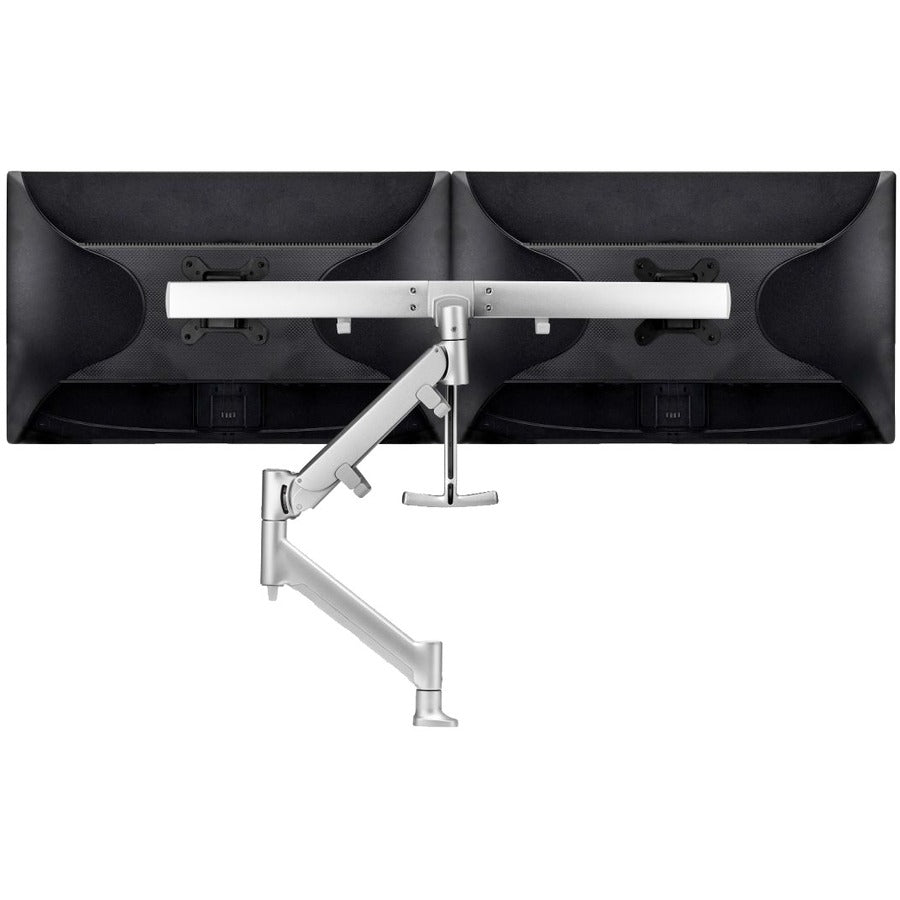 Atdec dual (rail) dynamic monitor arm desk mount - Flat and Curved up to 27in up to 15lb - VESA 75x75 100x100