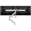 Atdec dual (rail) dynamic monitor arm desk mount - Flat and Curved up to 27in up to 15lb - VESA 75x75 100x100