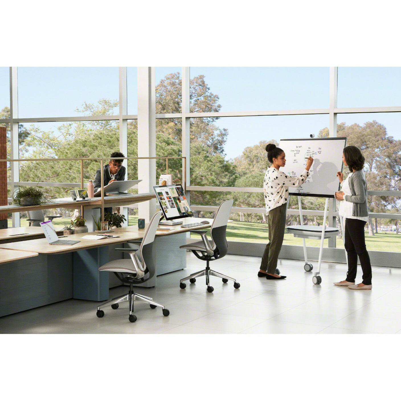 Microsoft Surface Hub 2S All-in-One Computer - Intel Core i5 8th Gen - 8 GB RAM - 128 GB SSD - 50" 3840 x 2560 Touchscreen Display - Desktop - Platinum