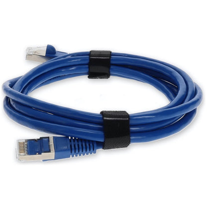 AddOn 6ft RJ-45 (Male) to RJ-45 (Male) Straight Microboot Snagless Blue Cat7 STP Copper PVC Patch Cable