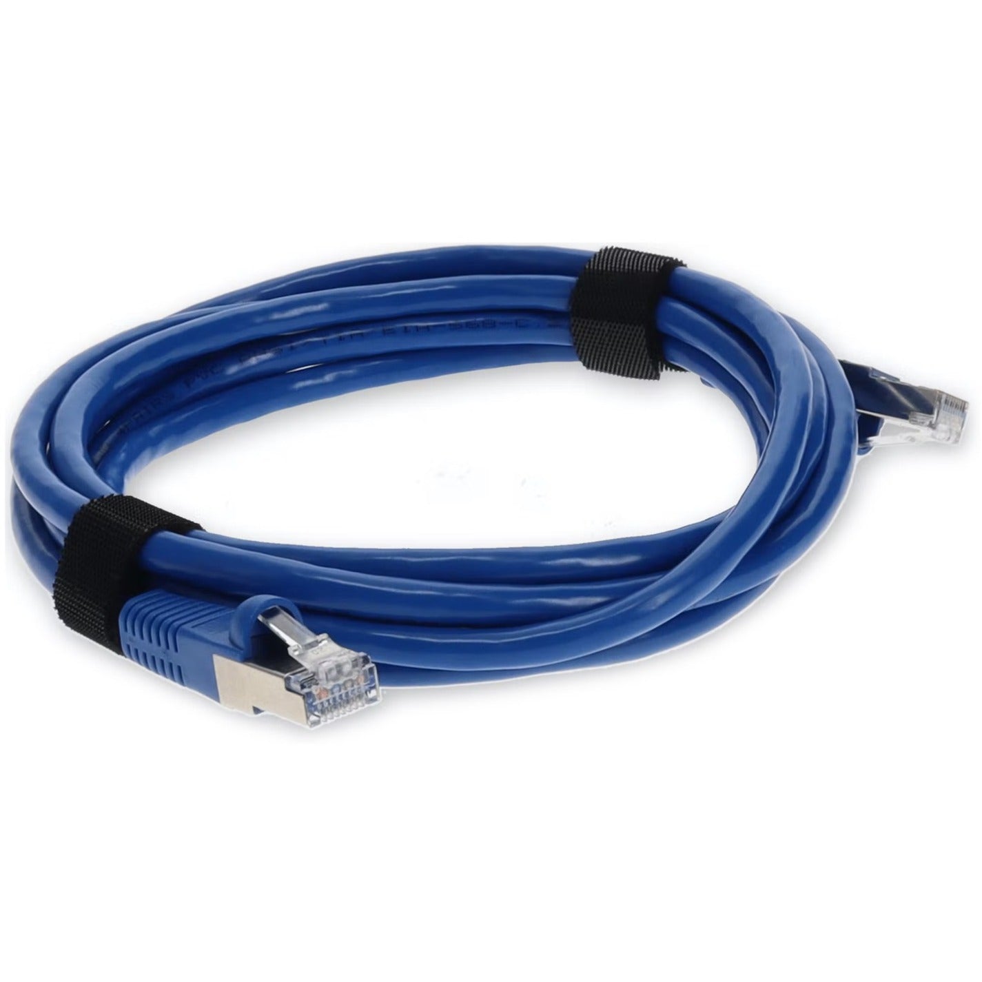 AddOn 6ft RJ-45 (Male) to RJ-45 (Male) Straight Microboot Snagless Blue Cat7 STP Copper PVC Patch Cable