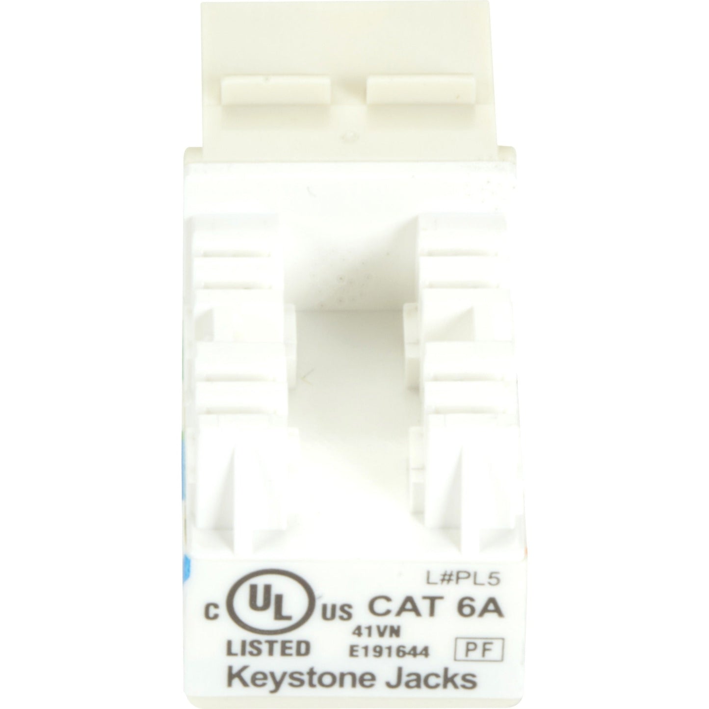 Black Box GigaTrue 2 CAT6A Keystone Jack - Unshielded RJ45 Office White
