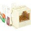 Black Box GigaTrue 2 CAT6A Keystone Jack - Unshielded RJ45 Office White