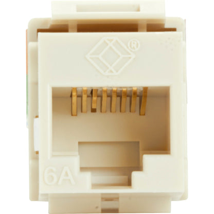 Black Box GigaTrue 2 CAT6A Keystone Jack - Unshielded RJ45 Office White
