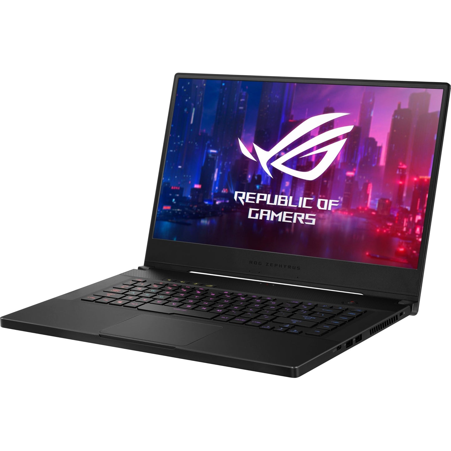 Asus ROG Zephyrus M GU502 GU502GU-XB74 15.6" Gaming Notebook - 1920 x 1080 - Intel Core i7 9th Gen i7-9750H 2.60 GHz - 16 GB Total RAM - 512 GB SSD - Metallic Black