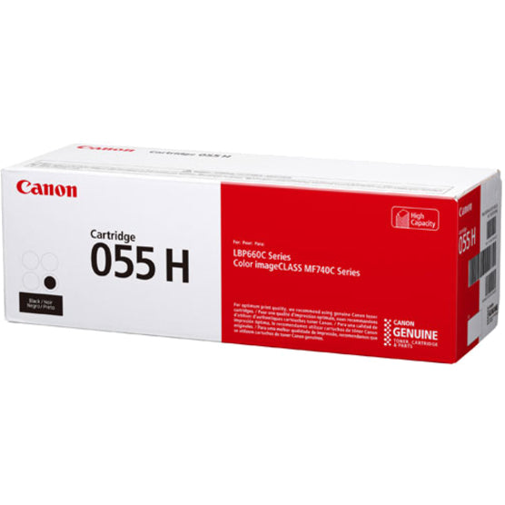 Canon 055 Original High Yield Laser Toner Cartridge - Black - 1 Pack