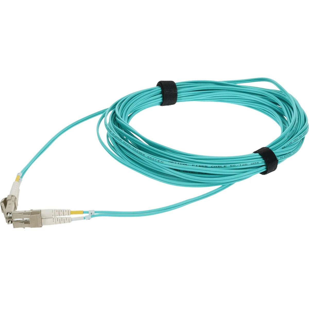 AddOn 8m LC (Male) to LC (Male) Straight Aqua OM4 Duplex Plenum Fiber Patch Cable