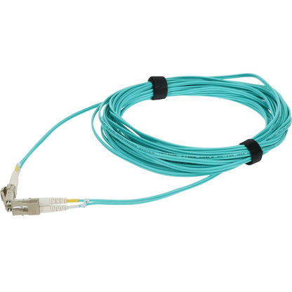 AddOn 8m LC (Male) to LC (Male) Straight Aqua OM4 Duplex Plenum Fiber Patch Cable