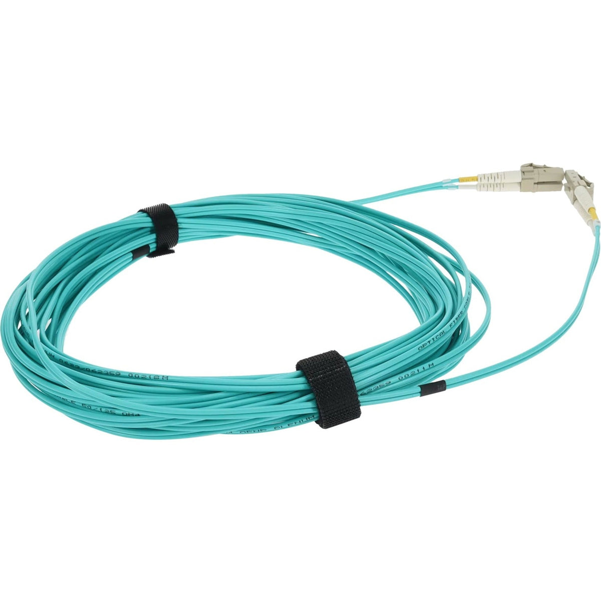 AddOn 8m LC (Male) to LC (Male) Straight Aqua OM4 Duplex Plenum Fiber Patch Cable