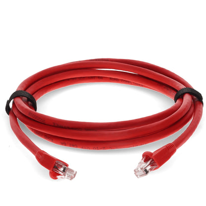 AddOn 4ft RJ-45 (Male) to RJ-45 (Male) Straight Red Cat6A UTP PVC Copper Patch Cable