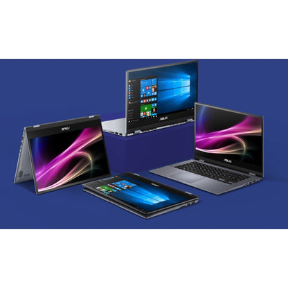 Asus VivoBook Flip 14 TP412 TP412FA-DB72T 14" Touchscreen Convertible Notebook - 1920 x 1080 - Intel Core i7 8th Gen i7-8565U 1.80 GHz - 8 GB Total RAM - 512 GB SSD - Star Gray Metal