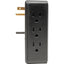 Tripp Lite 6-Outlet Surge Protector with 2 USB Ports (3.4A Shared) Side Load Direct Plug-In 1050 Joules