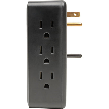 Tripp Lite 6-Outlet Surge Protector with 2 USB Ports (3.4A Shared) Side Load Direct Plug-In 1050 Joules