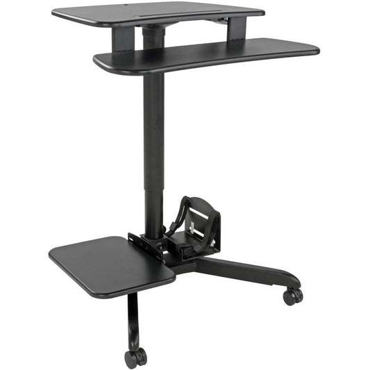 Tripp Lite Mobile Workstation Standing Desk Rolling Cart Height-Adjustable