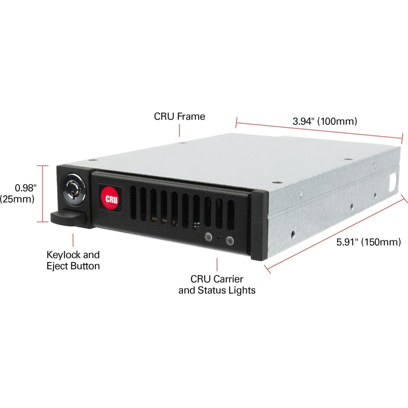 CRU QX310 v2 Drive Enclosure for 5.25" - Serial ATA Host Interface Internal