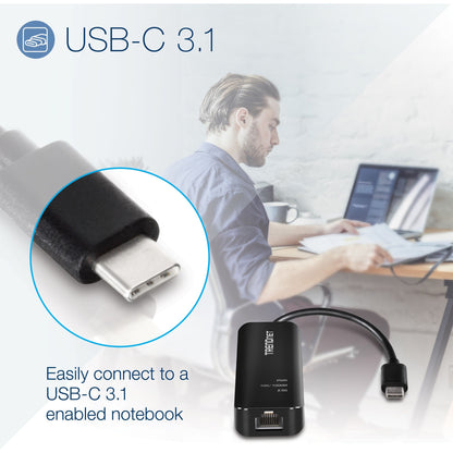 TRENDnet USB-C 3.1 To 2.5GBase-T Ethernet Adapter IEEE 802.3bz 2.5GBASE-T Compliant Supports Up to 2.5Gbps connection Speeds Supports 802.1p (CoS) And 802.1Q (VLAN) Black TUC-ET2G (V2.0R)