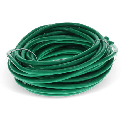 AddOn 18ft RJ-45 (Male) to RJ-45 (Male) Green Cat6 Straight UTP PVC Copper Patch Cable