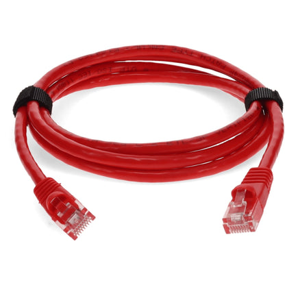 AddOn 9ft RJ-45 (Male) to RJ-45 (Male) Red Cat6 Straight UTP PVC Copper Patch Cable
