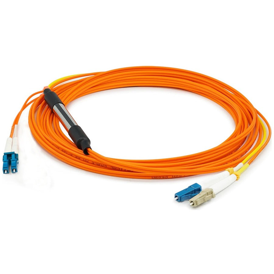 AddOn 9m LC (Male) to LC (Male) Orange OM2 & OS1 Duplex Fiber Mode Conditioning Cable