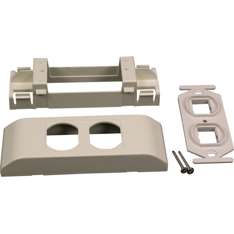 Wiremold Mounting Bracket for Cable Raceway Keystone Module - Fog White