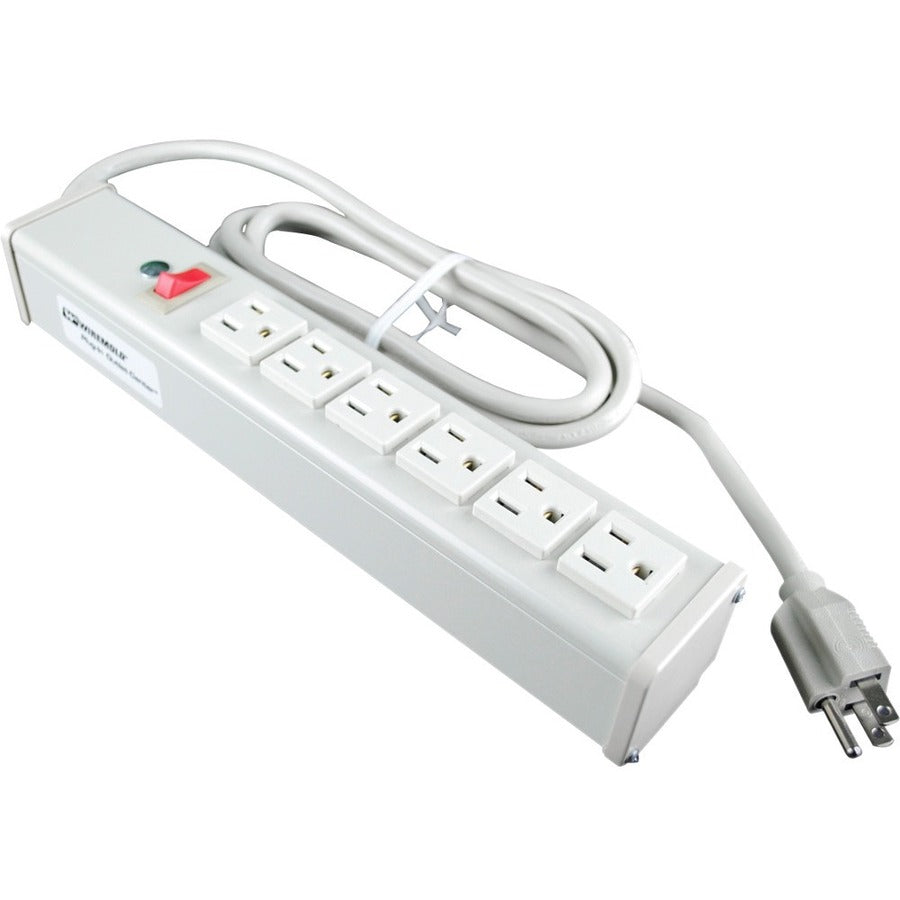 Wiremold Plug-In Outlet Center 6-Outlet Power Strip