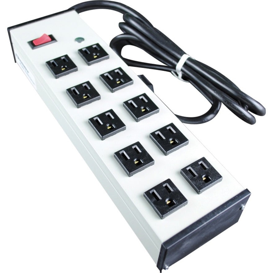 Wiremold Plug-In Outlet Center 10-Outlet Power Strip