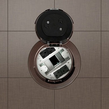 Middle Atlantic Evolution 6AT2P Series Recessed Prewired Assembly with Flush Style Cover