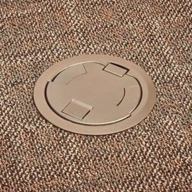 Wiremold RFB2E-OG Series Two Compartment Recessed On-Grade Floor Box
