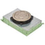 Wiremold RFB2E-OG Series Two Compartment Recessed On-Grade Floor Box
