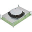 Wiremold RFB2E-OG Series Two Compartment Recessed On-Grade Floor Box