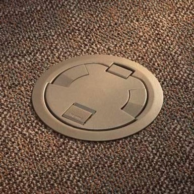 Wiremold RFB2E-OG Series Two Compartment Recessed On-Grade Floor Box