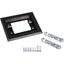 Wiremold Omnibox Single Gang Rectangular Black Plastic Carpet Flange