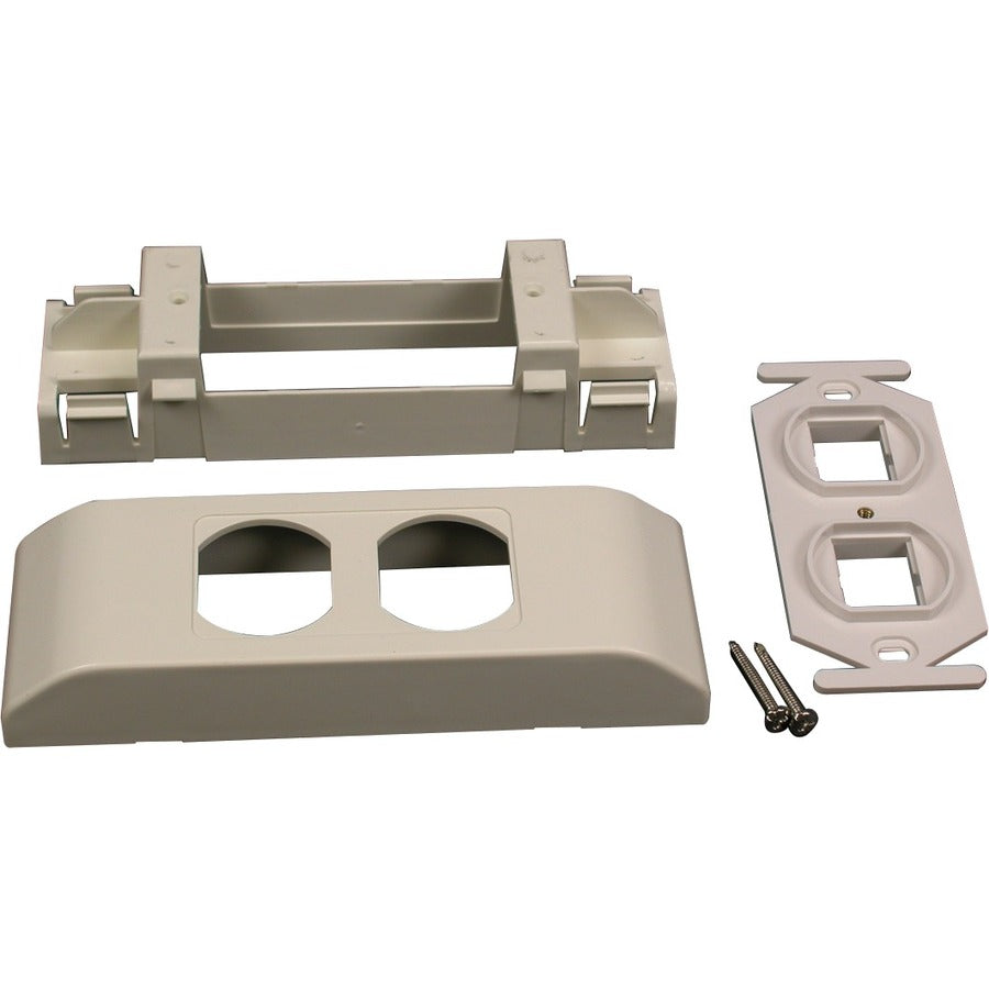 Wiremold V2407-2CM Mounting Bracket for Keystone Module Cable Raceway - Ivory