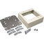 Wiremold Mounting Box for Cable Raceway - Ivory