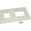 Wiremold WSA00-4 Mounting Bracket for Gang Box Cable Raceway - Ivory
