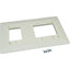 Wiremold WSA00-4WH Mounting Bracket for Gang Box - White